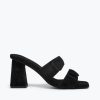 Footwear FREDA SALVADOR | Adria Padded Strap Heel Black Suede