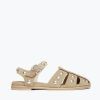 Footwear FREDA SALVADOR | Sera Fisherman Sandal Stucco Suede Stain Resistant With Studs