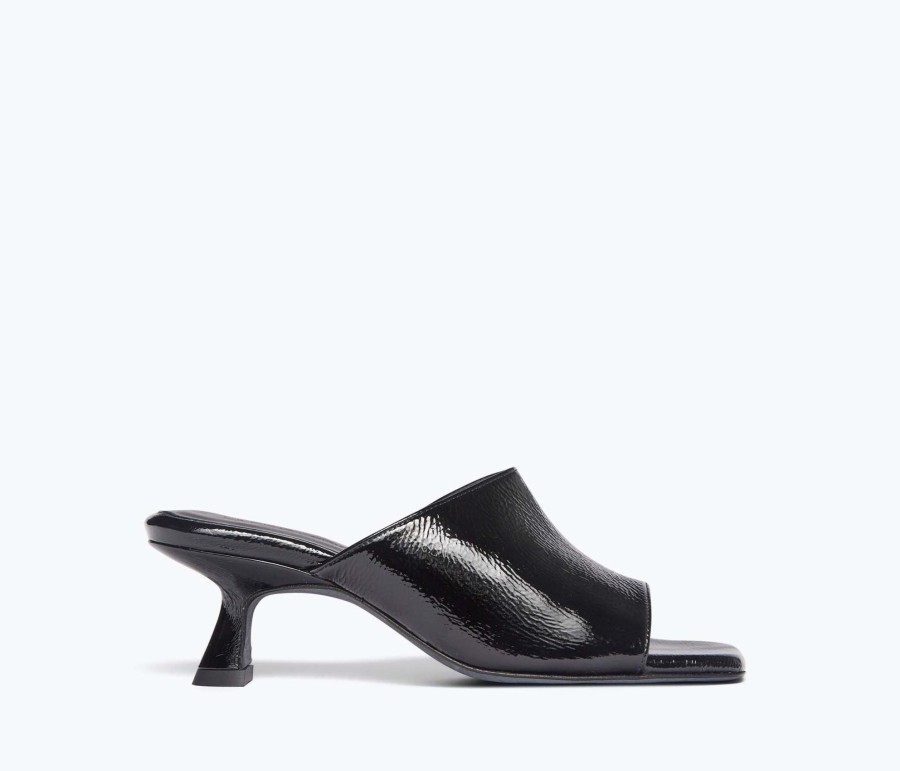 Footwear FREDA SALVADOR | Marianne Midheel Sandal Black Crinkle Patent