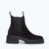 Footwear FREDA SALVADOR | Bradley Rain Resistant Boot Black Suede Water Resistant