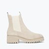 Footwear FREDA SALVADOR | Freda X Sam Brooke Boot Bone Suede Water Resistant