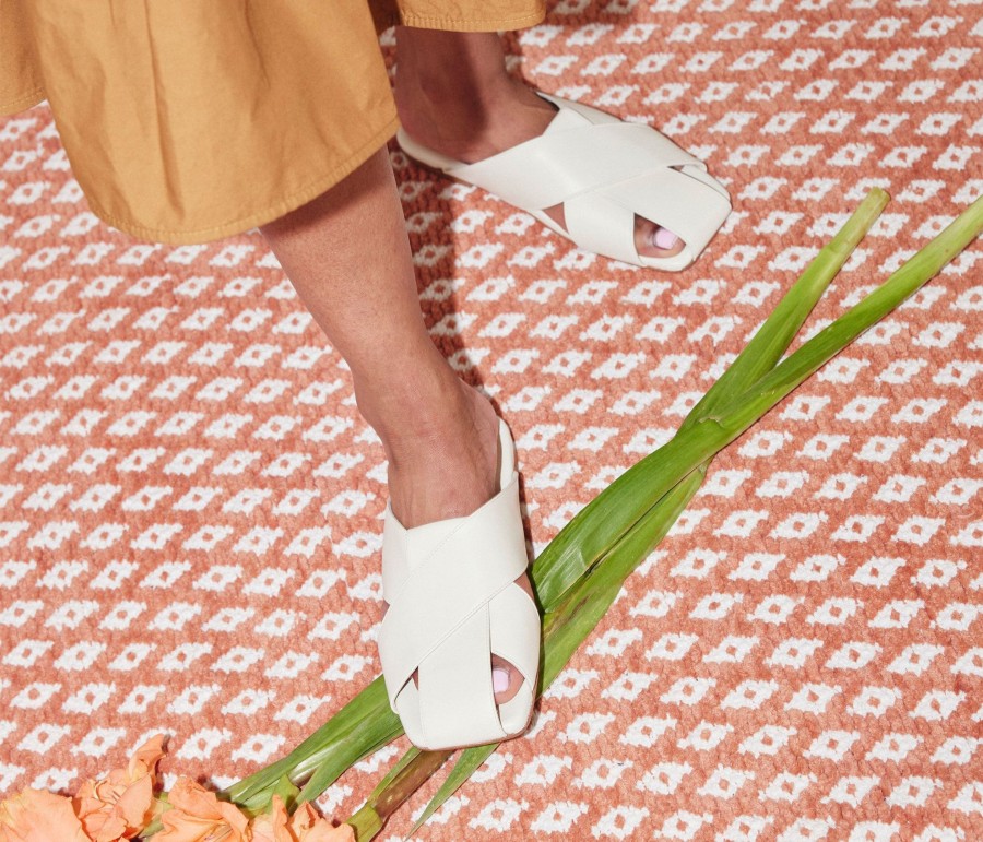 Footwear FREDA SALVADOR | Josi Slip On Mule Dove White Calf