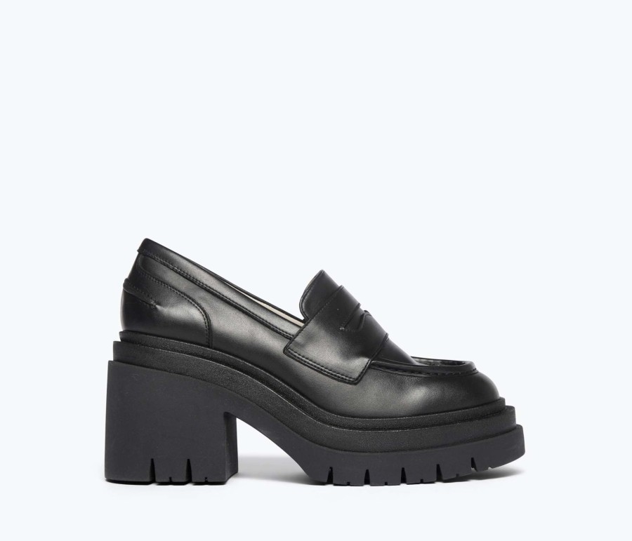 Footwear FREDA SALVADOR | Kacy Platform Loafer Black Calf