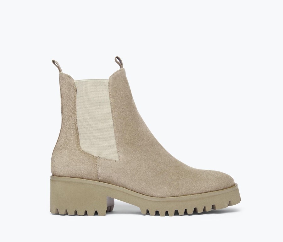 Footwear FREDA SALVADOR | Brooke Rain Resistant Boot Mink Suede Water Resistant