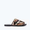 Footwear FREDA SALVADOR | Pure Slip On Sandal Jaguar Print Hair Calf