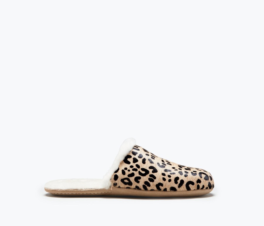 Footwear FREDA SALVADOR | James Shearling Slipper Camel Cheetah Haircalf