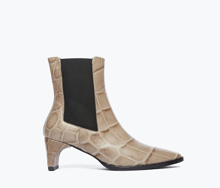 Footwear FREDA SALVADOR | Callie Chelsea Boot Stone Embossed Croc