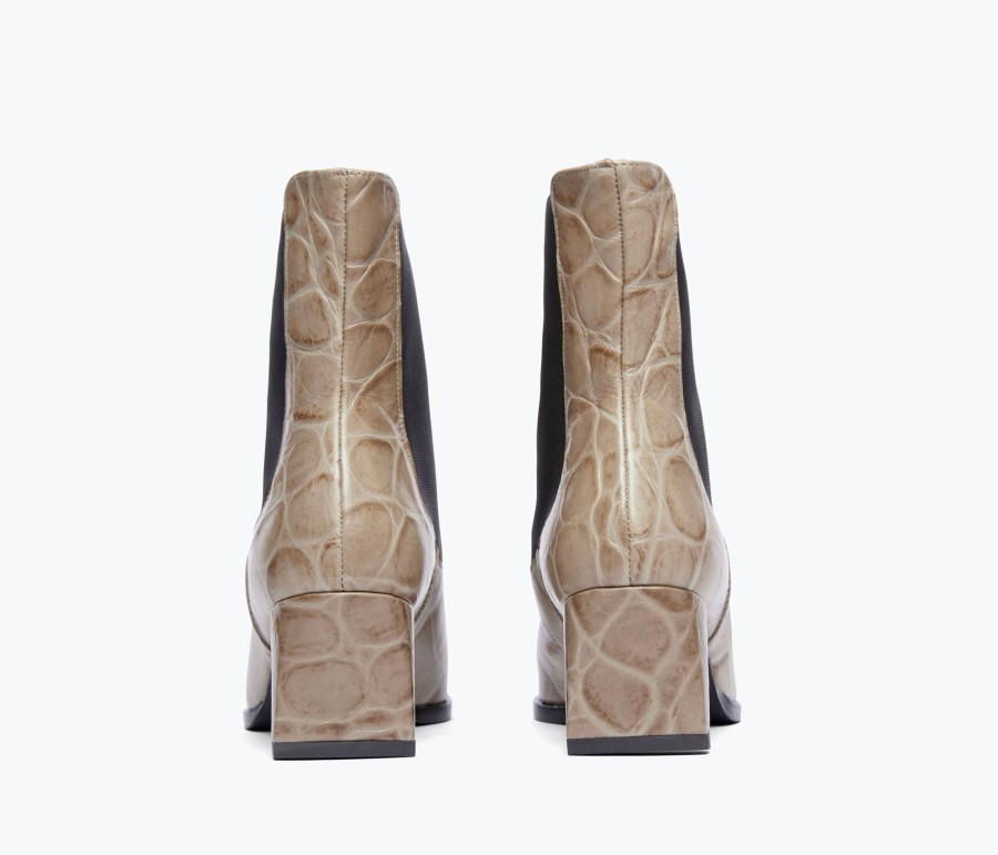 Footwear FREDA SALVADOR | Callie Chelsea Boot Stone Embossed Croc