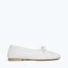 Footwear FREDA SALVADOR | Jada Handwoven Ballet Flat White Closed Woven Calf