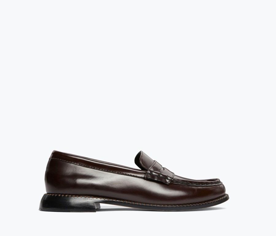 Footwear FREDA SALVADOR | Elba Penny Loafer Espresso Spazzolato