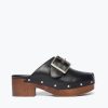 Footwear FREDA SALVADOR | Jazz Buckle Clog Black Calf