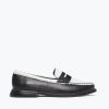 Footwear FREDA SALVADOR | Petra Combo Penny Loafer Black Calf Combo