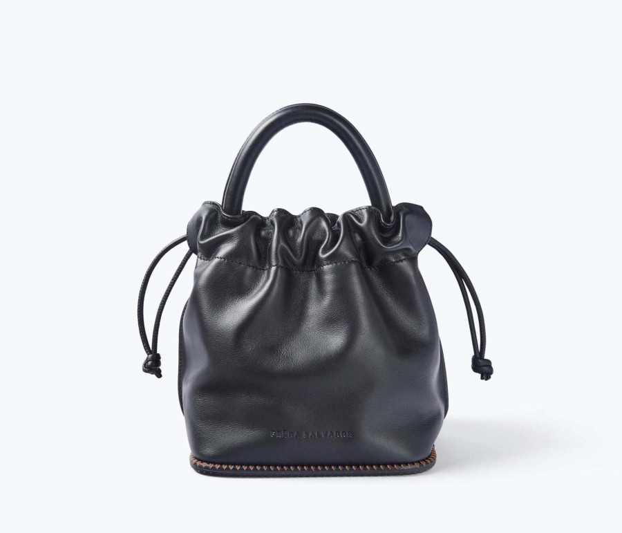 Handbags, Etc. FREDA SALVADOR | Ruby Bucket Bag Black Calf