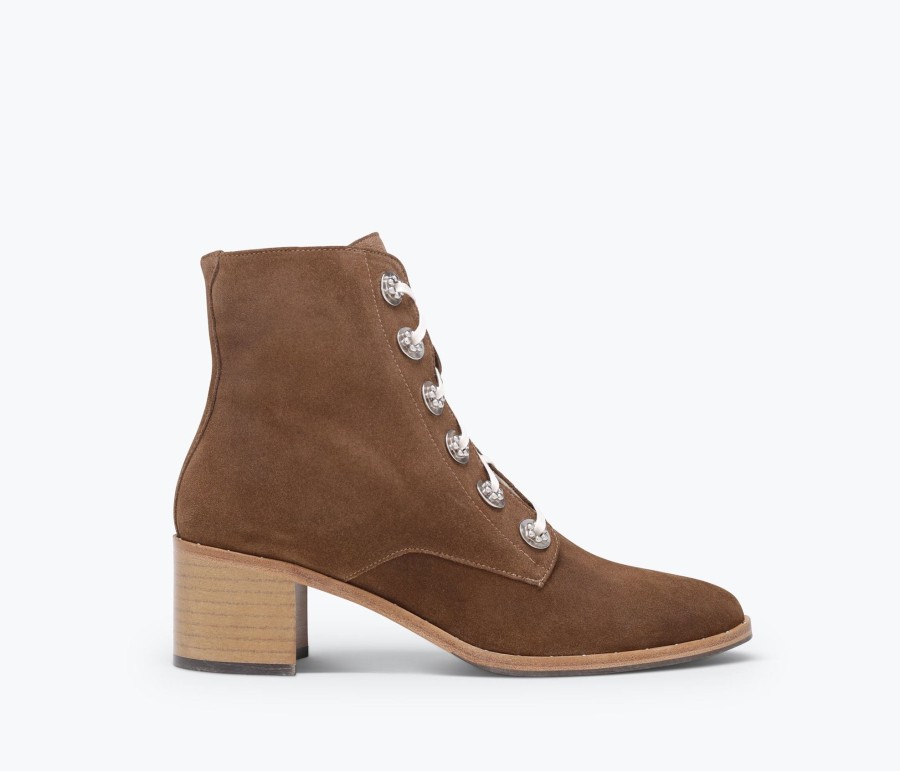 Footwear FREDA SALVADOR | Ace Lace Up Boot Brown Suede