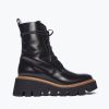 Footwear FREDA SALVADOR | Billie Platform Combat Boot Black Spazzolato