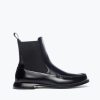 Footwear FREDA SALVADOR | Renn Moccasin Chelsea Boot Black Spazzolato