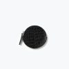 Handbags, Etc. FREDA SALVADOR | Jo Small Circle Pouch Black Embossed Croc