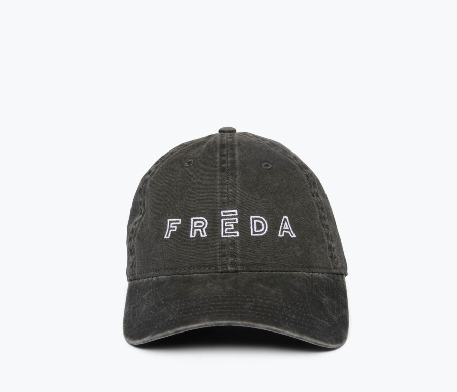 Handbags, Etc. FREDA SALVADOR | Embroidered Freda Hat Washed Black