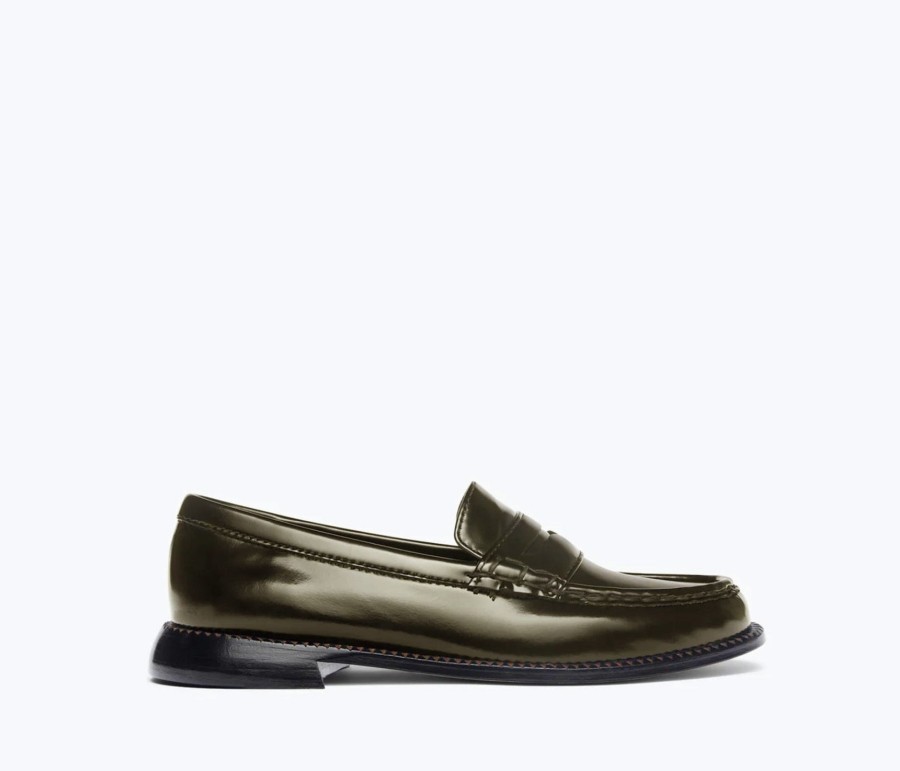 Footwear FREDA SALVADOR | Elba Penny Loafer Herb Spazzolato