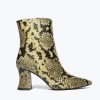 Footwear FREDA SALVADOR | Jamie Ankle Boot Wheat Embossed Snake