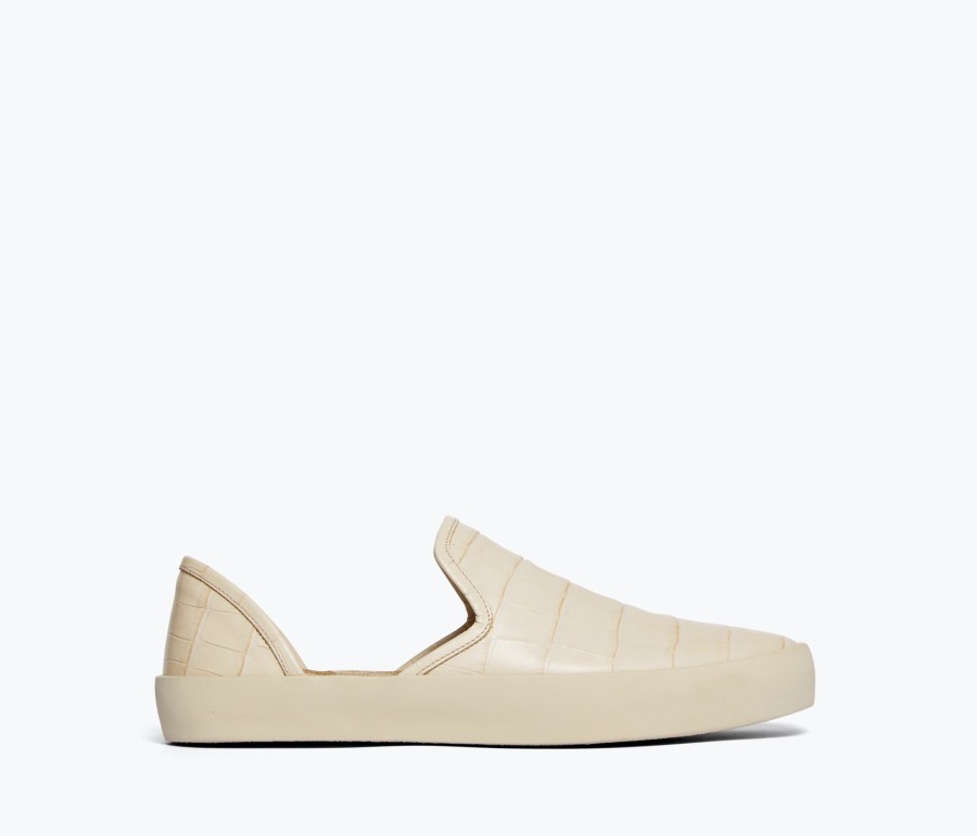 Footwear FREDA SALVADOR | Eddy D'Orsay Sneaker Sand Embossed Croc