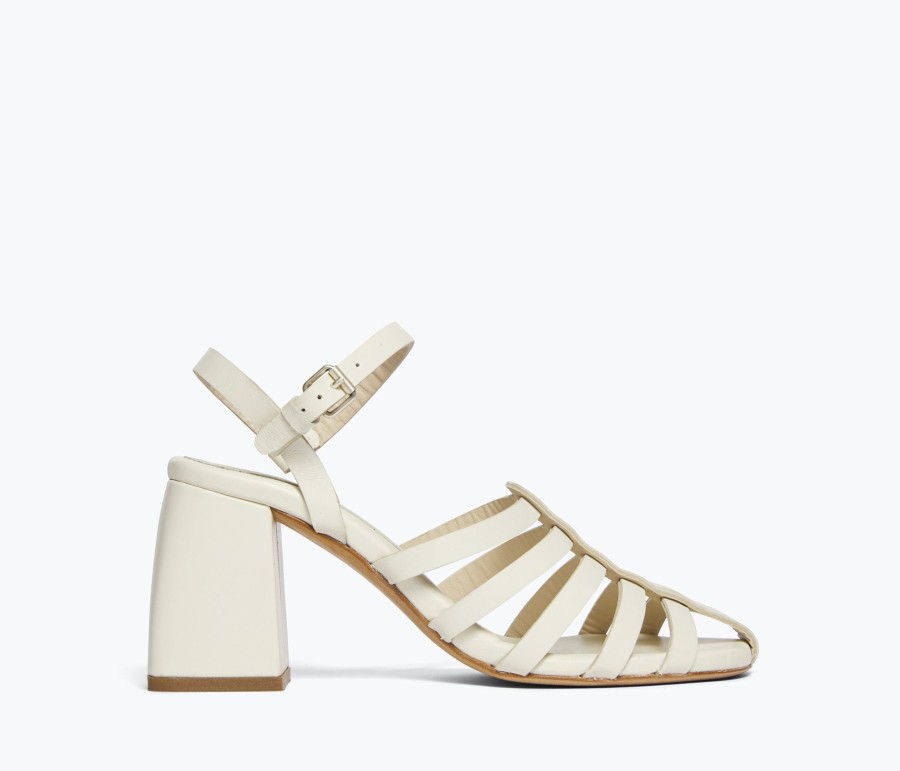 Footwear FREDA SALVADOR | Marisa Heeled Fisherman Dove White Calf