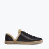 Footwear FREDA SALVADOR | Eda D'Orsay Sneaker Black Calf With Shearling